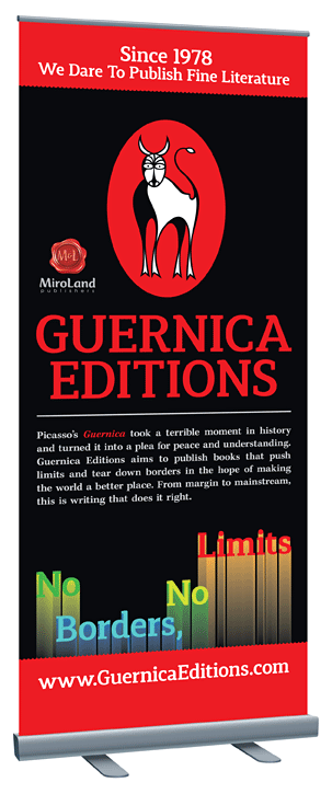 Guernica Editions, publisher pull up banner