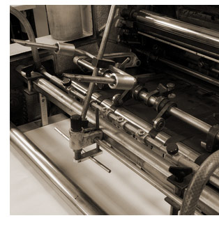 offset book printing press image
